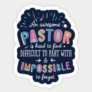 An awesome Pastor Gift Idea - Impossible to Forget Quote Sticker